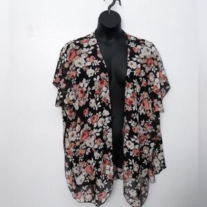 Vibe sheer floral cover up